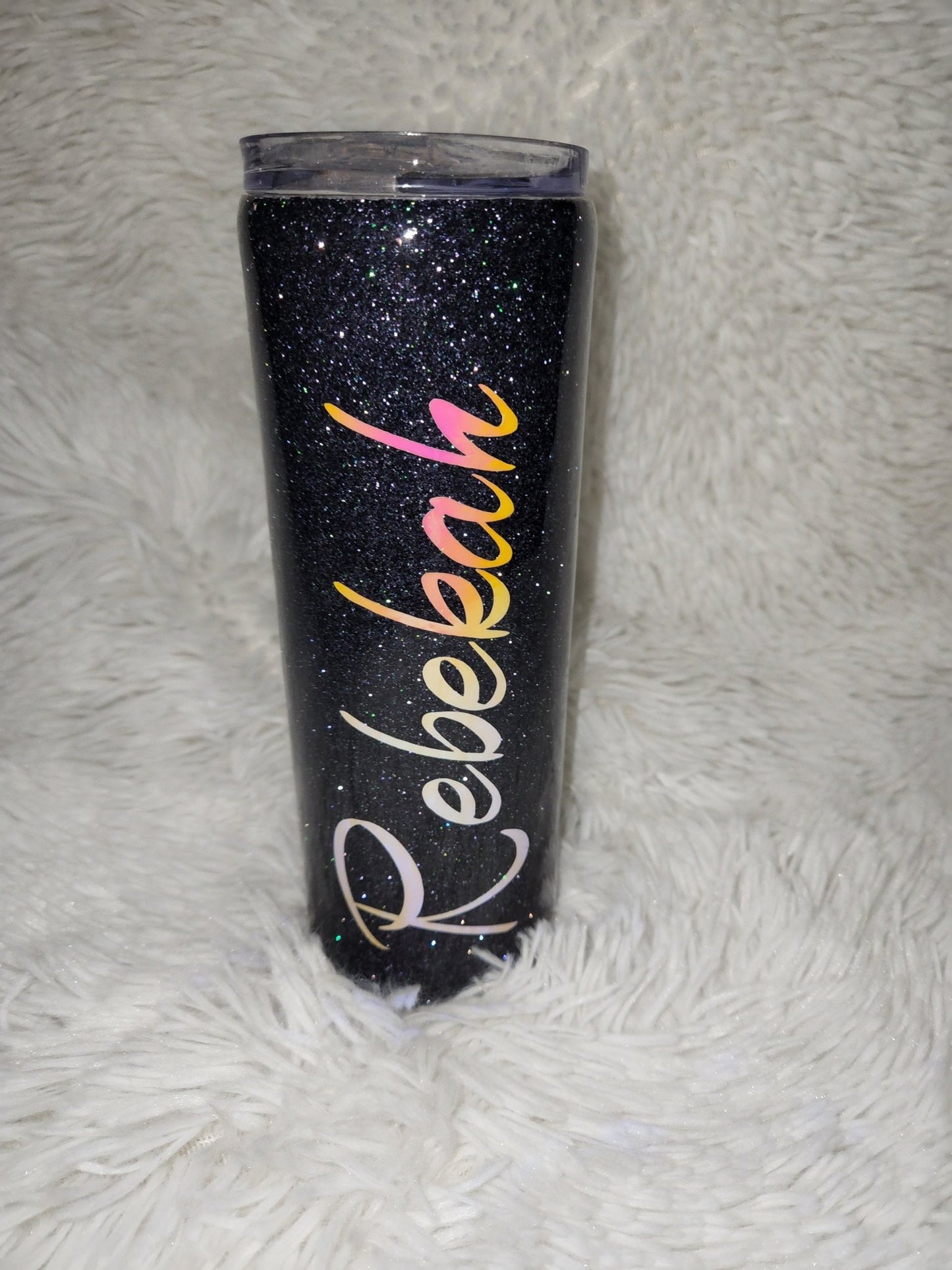 Custom Glitter Name Tumbler