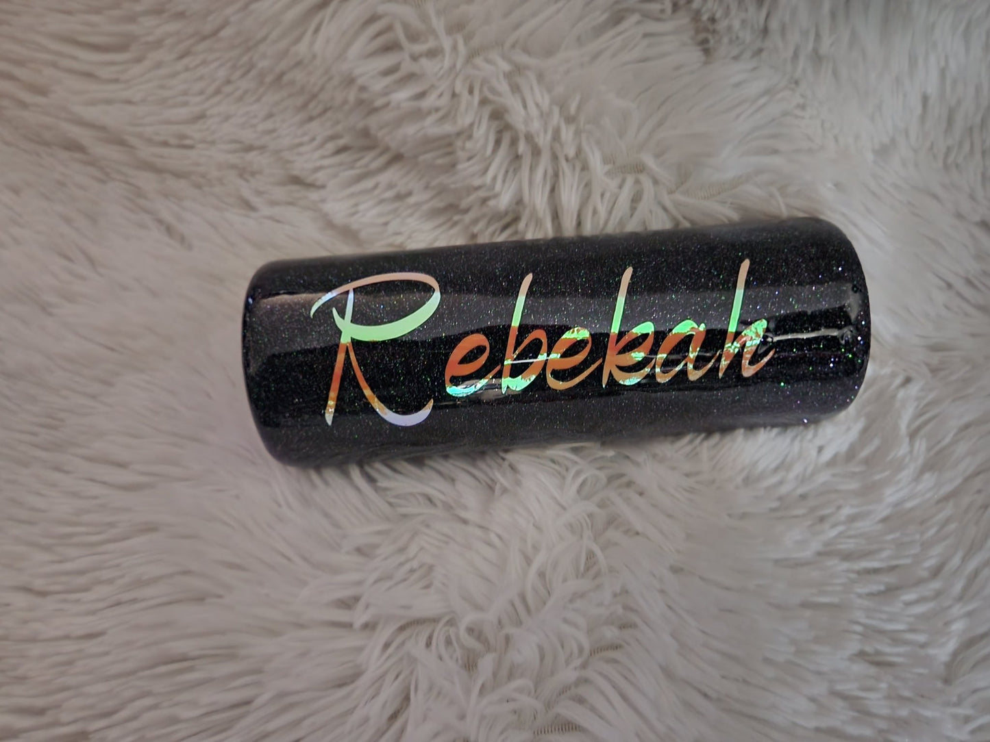 Custom Glitter Name Tumbler