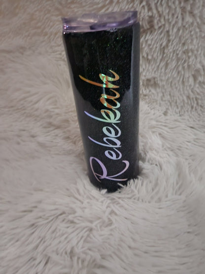 Custom Glitter Name Tumbler
