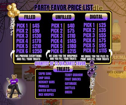 Party Favor Packages (snack)