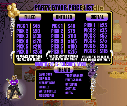 Party Favor Packages (snack)